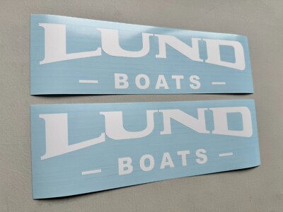 Lund Boats Boat Decals SET OF 2 Vinyl Decal Stickers