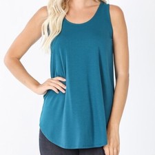 Wilfred Hi Lo Tank Top Teal Size Medium