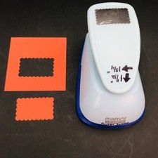Marvy Uchida 1 3/4 x 1 1/32 inch Scalloped Rectangle Paper Punch LVSJCP