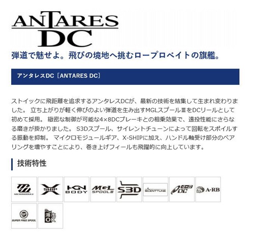 Shimano 21 Antares DC XG Mulinello Escasting Maniglia Sinistra - Foto 7 di 7