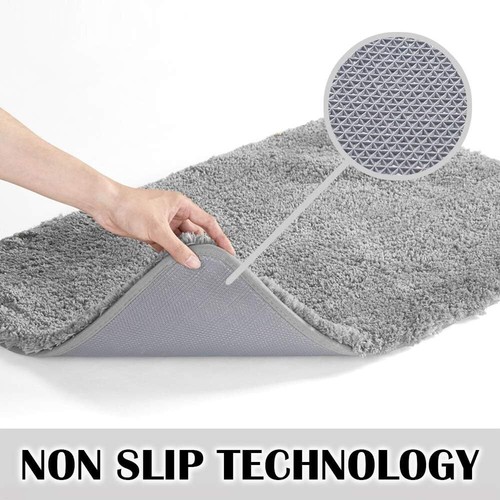 Non Slip Bath Mat (16 x 24, Blue) - Water Absorbent Soft Microfiber Rug, Machine - Picture 38 of 194