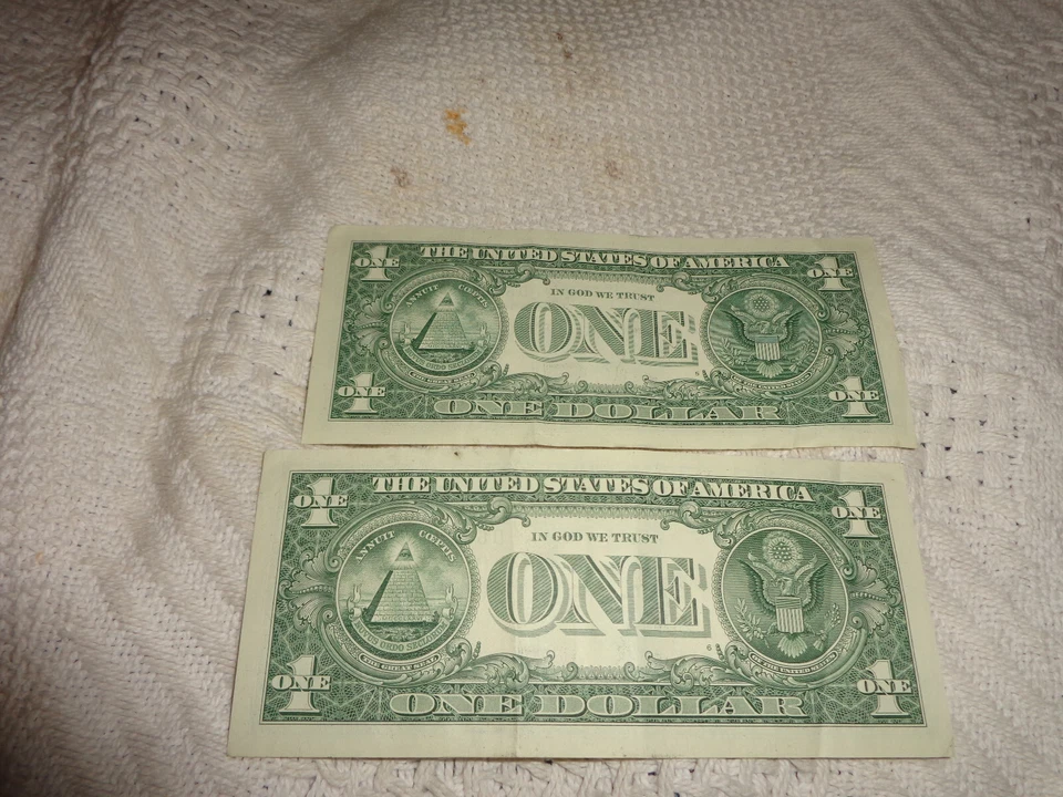 lot of 2 sequential serial numbers 66194151/66194150 and birthday note - Image 2 of 2