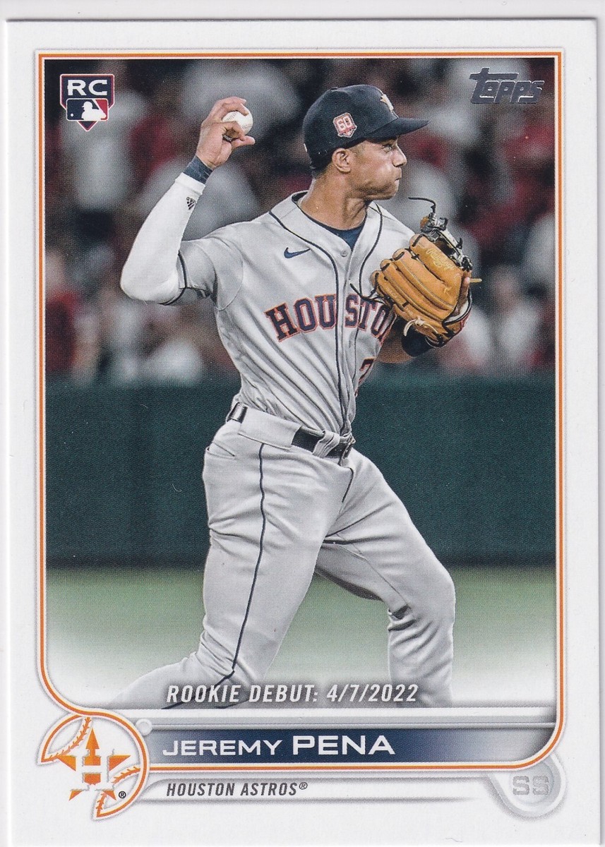 2022 Topps Update Baseball Rookie Debut #US276 Jeremy Pena ROOKIE