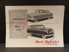 Nash Rambler Airflyte Americas Most Exciting New Car Sales Brochure 1951