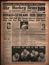 The Hockey News Vol 21 #18 Feb 3 1968 Amerks Fred Glover John Wilson 111921WEEM2