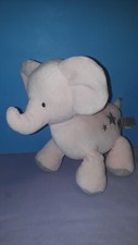 9" Pink Elephant Carters Stars Wind Up Music Baby Crib Toy Twinkle Plush Video