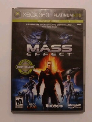 Mass Effect Platinum Hits Microsoft Xbox 360 Video Game with Manual