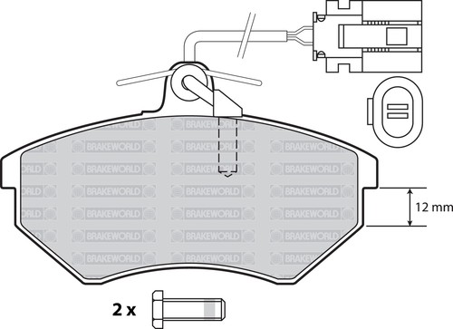 OEM SPEC FRONT AND REAR DISCS PADS FOR VOLKSWAGEN GOLF MK3 2.8 174 BHP 1992-95 - Picture 2 of 8