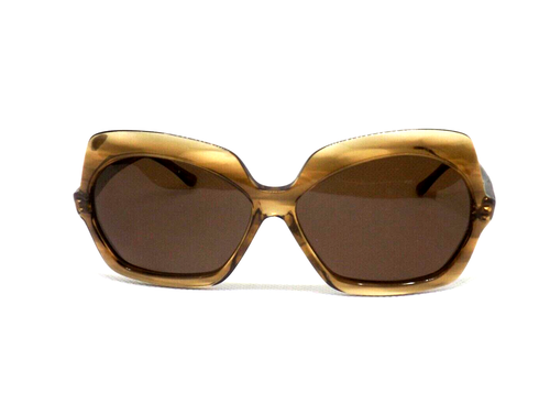 Lunettes de Soleil Femme Vintage Âge 80 Made IN Italy Plastique Brun Grands - Photo 2 sur 5