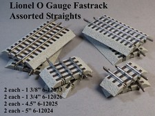 LIONEL FASTRACK STRAIGHT TRACK ASSORTMENT O GAUGE 6-12024 12025 12026 12073 NEW