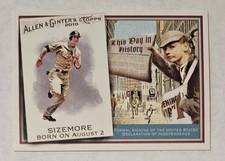 GRADY SIZEMORE 2010 Topps Allen & Ginter's - This Day in History #TDH22 Indians