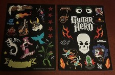 Guitar Hero Red Octane Stickers Brand New Unused Dated 2005-2008