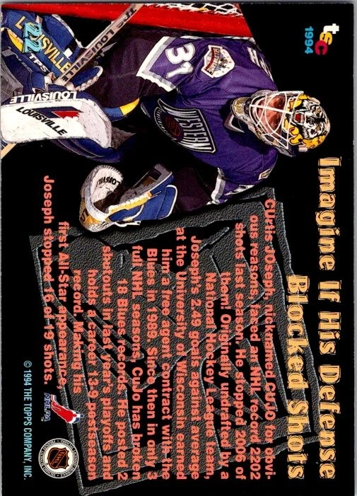 1994-95 Stadium Club Members Only 50 #22 Curtis Joseph - Image 2 of 2