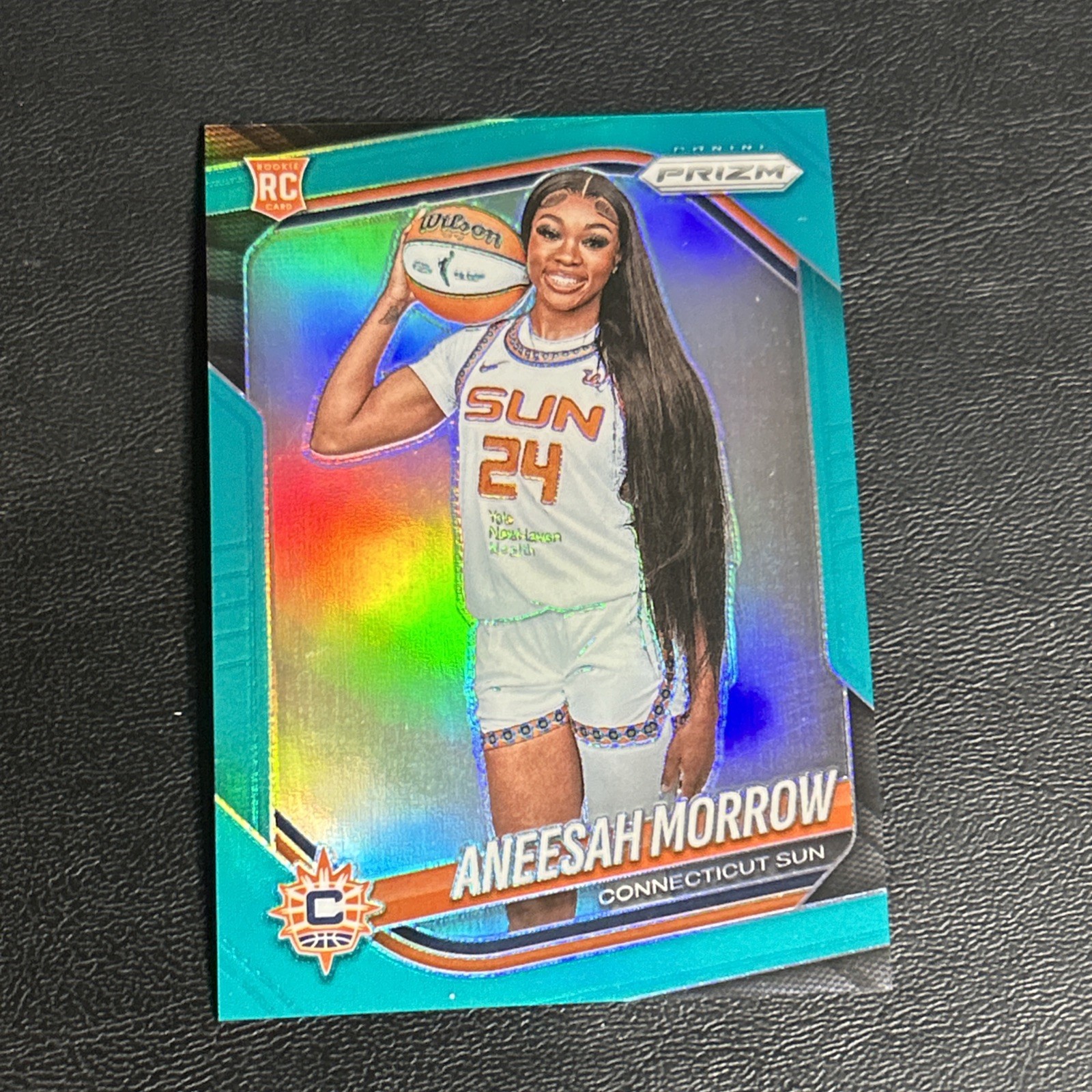 2025 Panini WNBA Prizm Aneesah Morrow RC Teal Rookie #/49 Sun