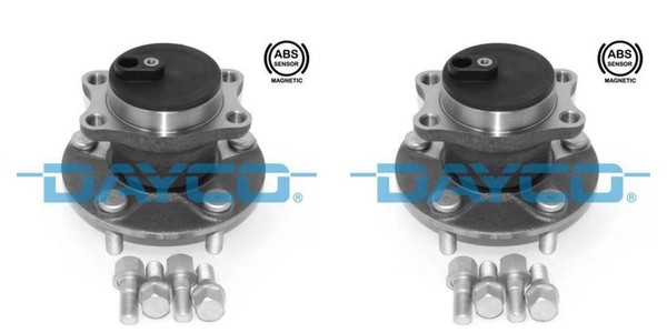 Dayco 2X Radnabe Radlagersatz Hinten FüR Mitsubishi ASX Lancer Viii Sportback-image