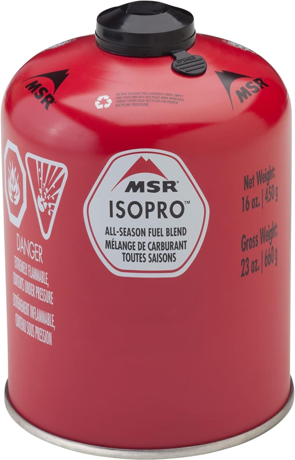 MSR IsoPro Fuel Canister for Backpacking & Camping Stoves 16