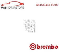 SATZ BREMSBELÄGE BREMSKLÖTZE BREMBO P 85 071 P FÜR SKODA FABIA I,FABIA II