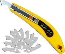 Professional Acrylic Plexiglass Sheet Cutter Scoring Knife Tool,With a Curved Ha