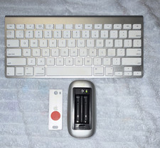 Apple Wireless Keyboard A1314, Magic Mouse A1296 Bundle, English QWERTY