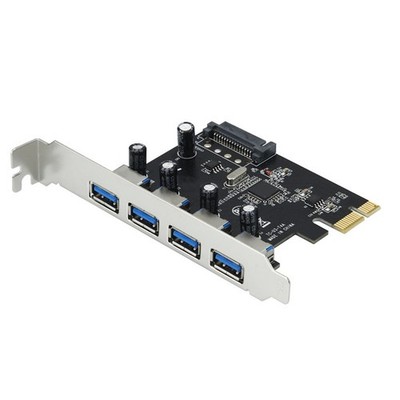 4-Port USB 3.0 PCI-E Erweiterungskarte PCI Express PCIe USB 3.0 Hub-Adapter2032