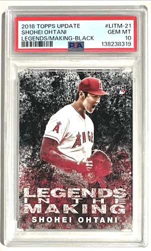 2018 Topps Update Shohei Ohtani RC PSA 10 Legends In The Making Black #LITM-21