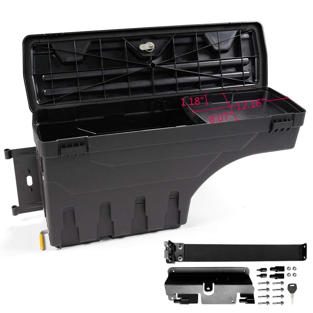 Truck Bed Toolbox Lockable Driver Side for Chevy Silverado GMC Sierra 2007 2018