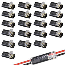 Double-Wire Plug-In Connector 2 Pin Low Voltage Wire Connectors,Wire Connector w
