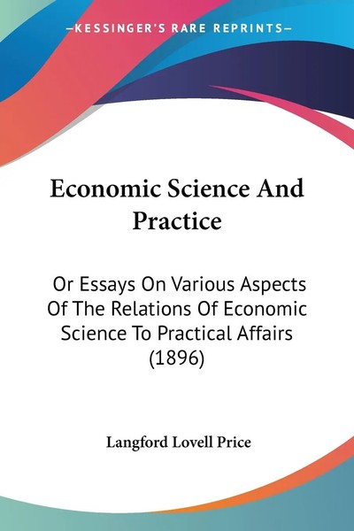 Langford Lovell Price | Economic Science And Practice | Taschenbuch | Englisch-image
