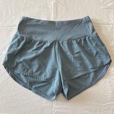 Women's Athletic Running Shorts Blue Sz Small breathable w/zipper back pocket