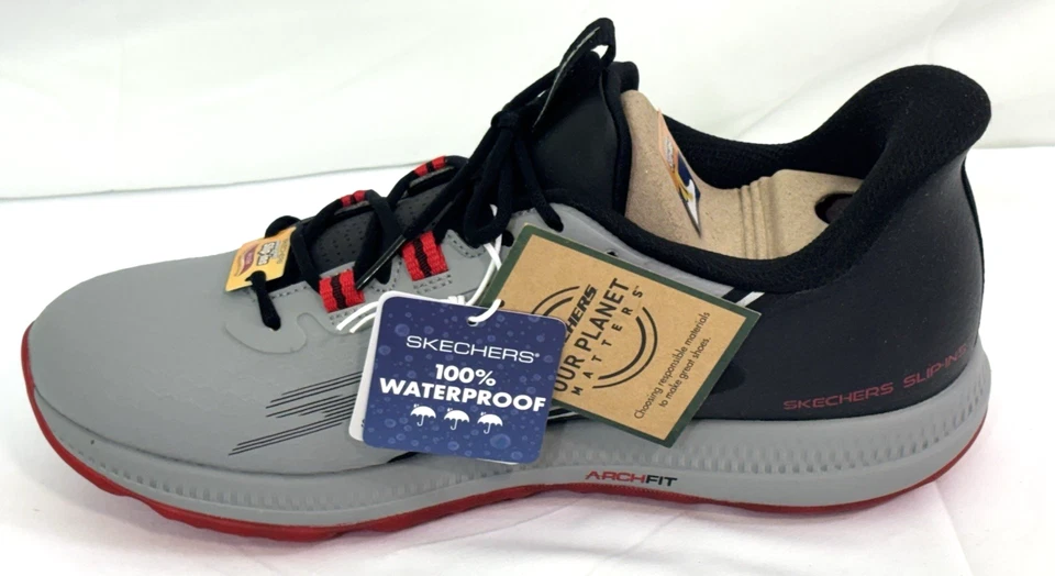 Zapatos de golf Skechers GO GOLF Elite 6 sin cordones para hombre NUEVO carbón Foto 3 de 4