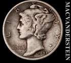 1943-D Silver Mercury Dime - Scarce  Better Date  No Reserve  #L3706