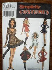 Halloween Simplicity 0634 Pattern Costumes Kitty Ms Santa Devil Size 6-12 Uncut