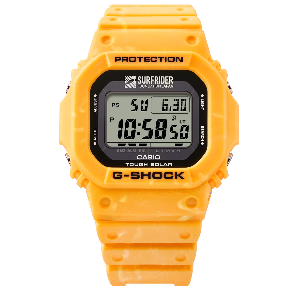 CASIO G-SHOCK SURFRIDER FOUNDATION イエロー CASIO G-SHOCK SURFRIDER FOUNDATION G-5600SFJ-9JR Yellow Men's
