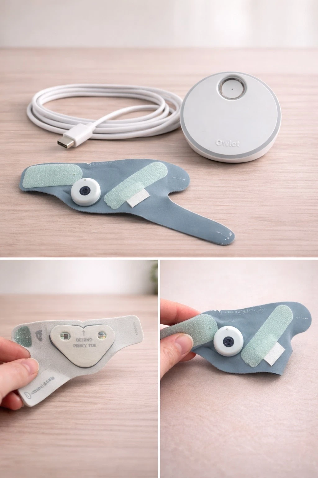 Owlet BM06N67MCJ Dream Sock Baby Monitor - Bedtime Blue