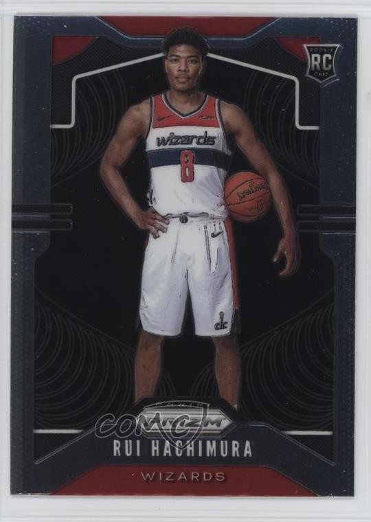 2019-20 Panini Prizm Rookie Variation Rui Hachimura (Ball Under Arm) #255 3tb