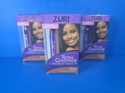 Zuri Cocoa Total Coverage Concealer Touch-up Smooth Matte Finish Lot Of 3