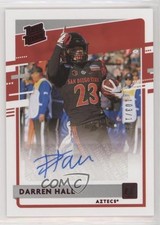 2021 Chronicles Draft Picks Donruss Rated Rookie Red /149 Darren Hall Auto 5w7