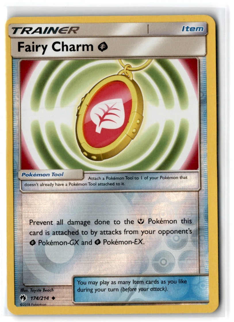 2018 Sun & Moon - Lost Thunder Fairy Charm {G} #174 Uncommon Reverse Holo