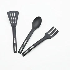 Kitchen Cooking Tools 3Pcs Mini Nylon Kitchen Utensils Set Slotted Turner Solid