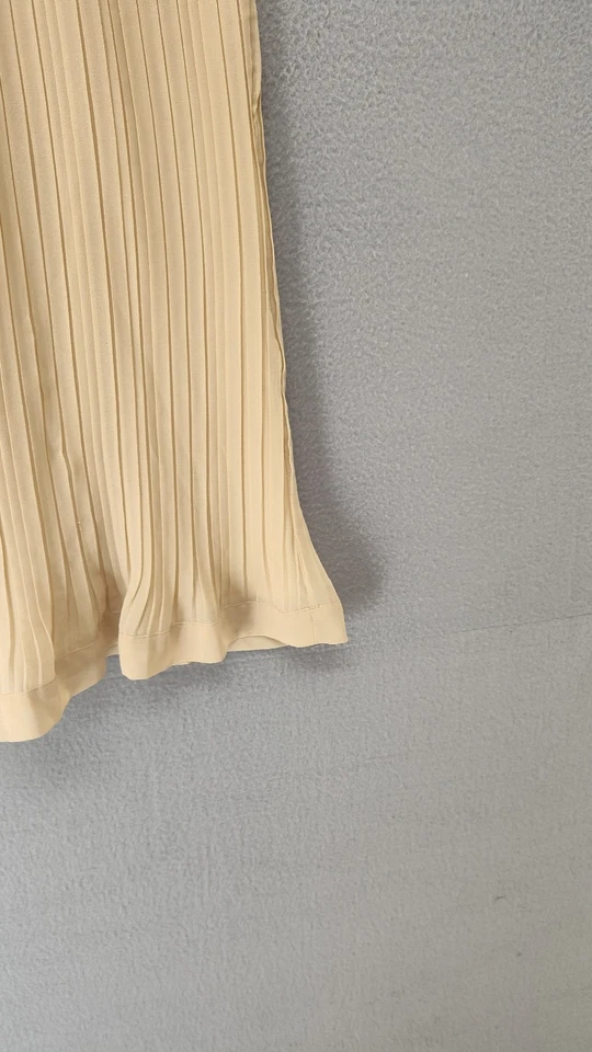 Johnny Martin 女式连衣裙 1 棕褐色吊带领荷叶边下摆夏季露背迷你 — 第 4/4 张图片