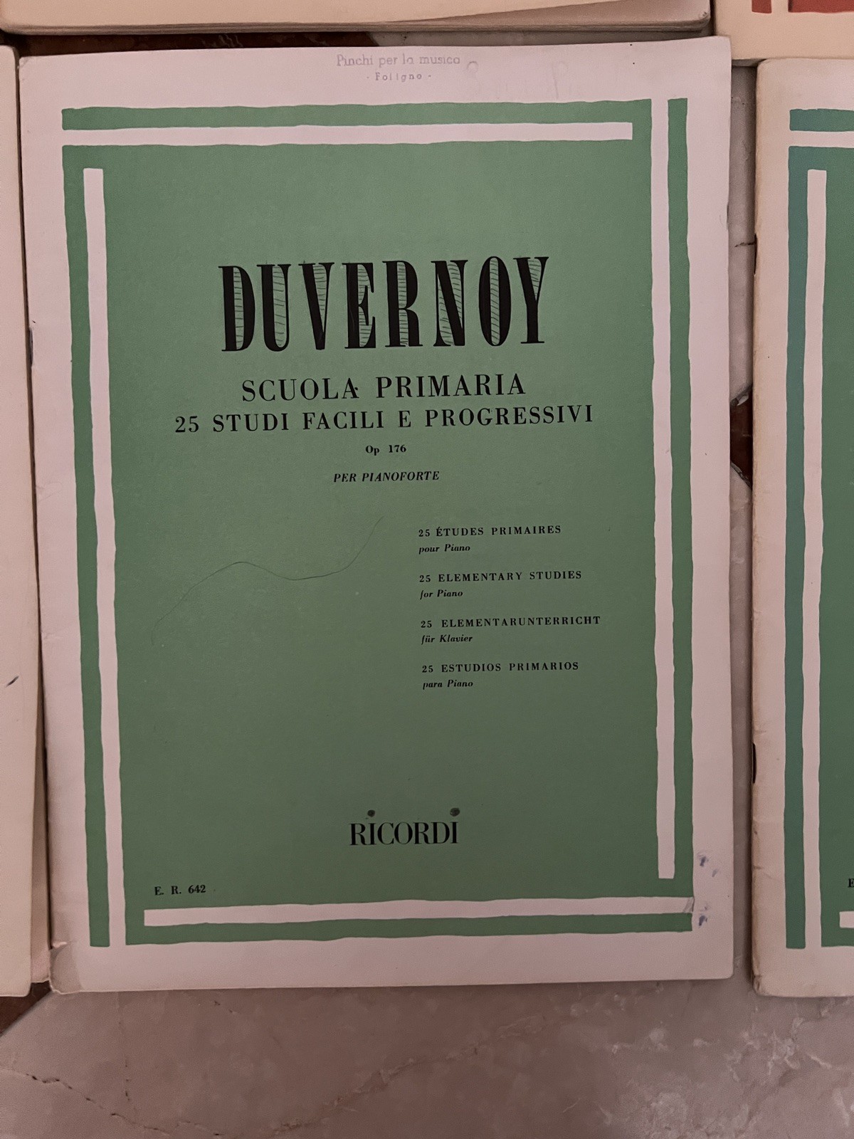 Duvernoy - Scuola Primaria 25 Studi Facili E Progressivi Op. 176 Per Pianoforte