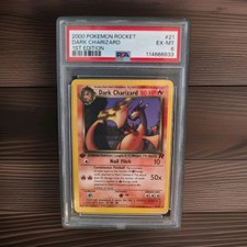 PSA 6 1° Edizione Dark Charizard 21/82 WoTC Pokemon Non Holo - Spedizione Assicurata