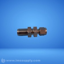 Swagelok Stainless Steel Bulkhead Union Connector 3" x 1" x 1" FNIP