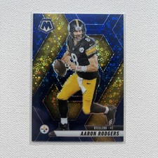 2025 Panini Mosaic Aaron Rodgers #243 Blue Mosaic /99. Steelers