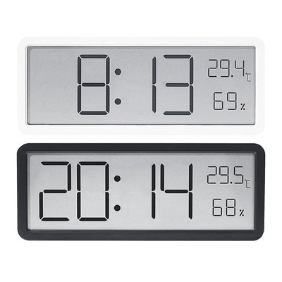 Battery Operated Large Digital Wall Clock with Backlight and Auto DST for Home