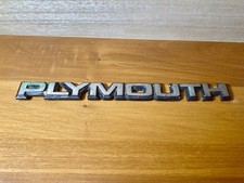 1984-1990 Plymouth 9 38 Emblem Badge 4328117 Original Oem