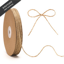 KINGLAKE Natural Jute Twine String - 2mm for Crafts 328