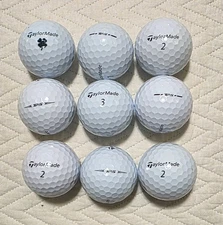 50 Taylormade TP5 White 5A/4A Near Mint Used Golf Balls