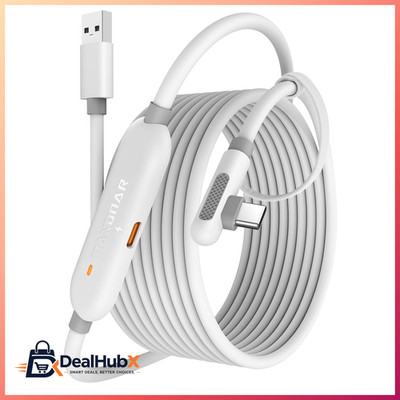 Link Kabel 6m USB 3.0 to USB-C High Speed 5Gbps für Meta Quest 3 Oculus Quest 2
