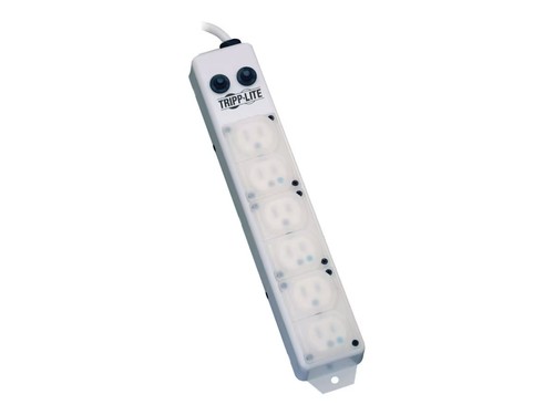 Power Strip Tripp Lite PS-607-HG-OEM 6-Outlet Safe-IT Medical-Grade Power Strip